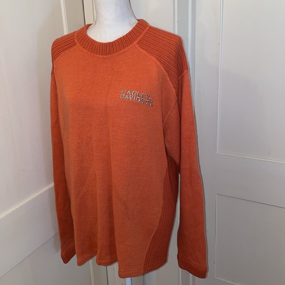 Embroidered Harley Davidson Sweater - Picture 2 of 7